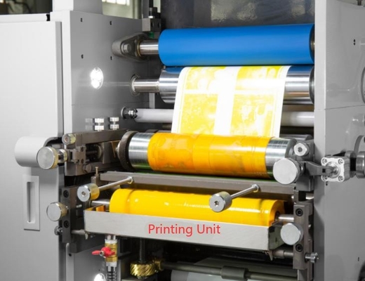 Μηχανή εκτύπωσης ετικετών ZBS 320 Flexographic 310mm UV Flexo Label Printer