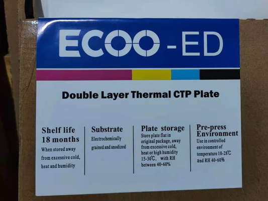 Long Runs Double Layer Thermal CTP Plate CTP Resistant χημικά για εκτύπωση όφσετ
