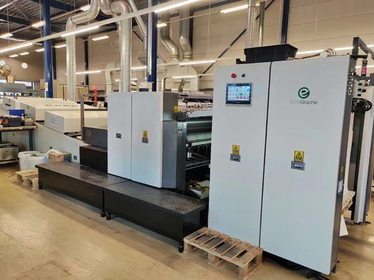 44 kW 1060mm Format Spot UV Lack Machine Με υψηλή ταχύτητα με Anilox