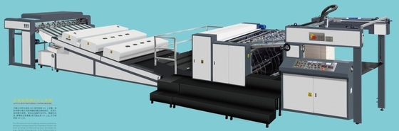 Μεγάλη ταχύτητα 1450 mm Format UV Spot And Overall Coating Machine πλήρως αυτόματη
