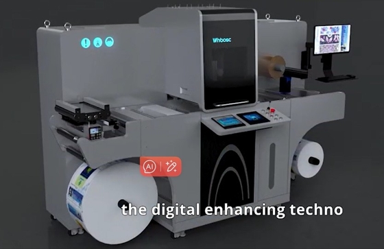 Ecoospark UV Piezo Inkjet Ετικέτα Ρολ Επεξεργασία Μηχανή τέλεια λύση για ενισχυμένα αποτελέσματα