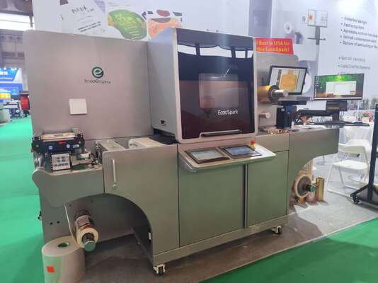EcooSpark Ψηφιακή Μηχανή Εκτύπωσης Βερνικιού UV και Αυτοκόλλητης Εκτύπωσης με Εκτύπωση Braille