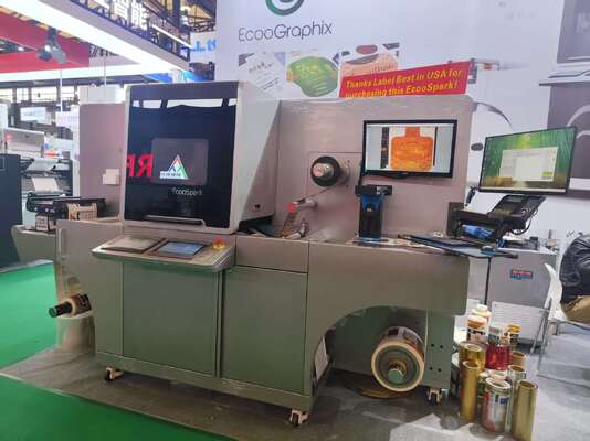 Μηχανή Ψηφιακής Ετικέτας Μετα-Επεξεργασίας Βερνικιού, Εκτύπωσης, Ψυχρής Επικάλυψης 450mm