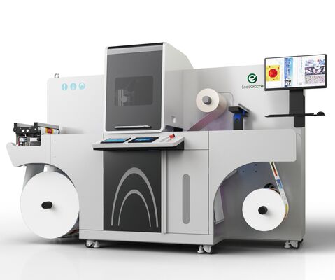 Αυτόματη ψηφιακή επιχρίωση ετικέτας Μηχανή Τυπώματος με φύλλο και βερνίρισμα