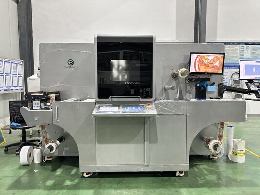 Drop-on-Demand inkjet roll-to-roll label μηχανή ψηφιακής διακόσμησης Ecoospark