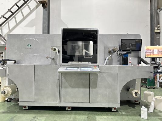 Ψηφιακός εκτυπωτής inkjet με UV βερνίρισμα και τυπογραφία φύλλου μέγιστη ταχύτητα εκτύπωσης 50m/min για την επιχρίωση ετικέτας