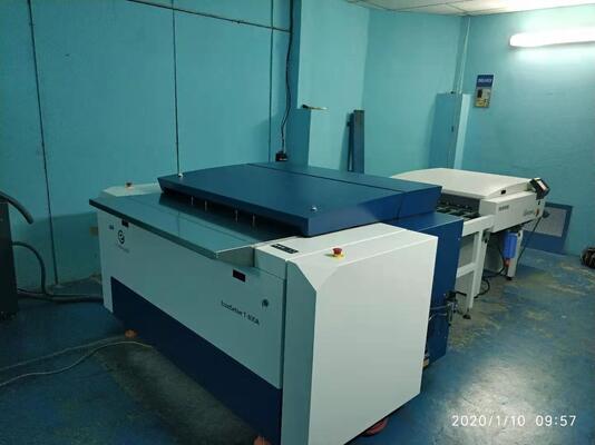 256 Κανάλια Υπολογιστής σε Εκτύπωση Offset Μηχάνημα CTP Θερμικής πλάκας 55 πλακών ανά ώρα και αυτόματη φόρτωση πλακών Τετράγωνες κουκκίδες