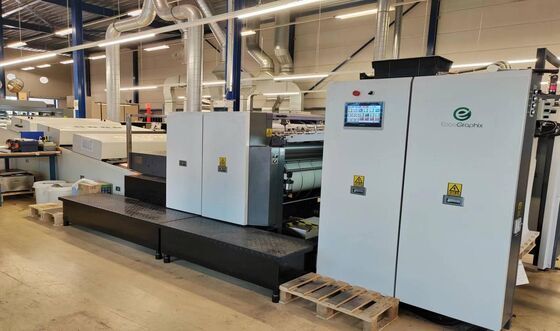 9500 sph A1 UV Spot Varnishing Machine με μέγιστο μέγεθος φύλλου 720x1060mm και πάχος 80-500gsm
