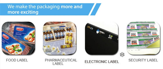 60m/Min Flexographic UV εκτυπωτής λογότυπων συγκολλητικών ετικετών