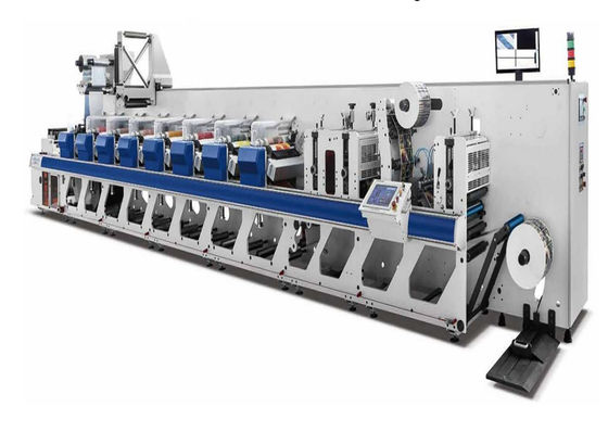 Αυτόματη μηχανή εκτύπωσης ετικετών flexographix με τον κόπτη κύβων