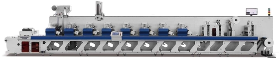 80m/Min συγκολλητική Flexographic μηχανή εκτύπωσης με το λουστράρισμα